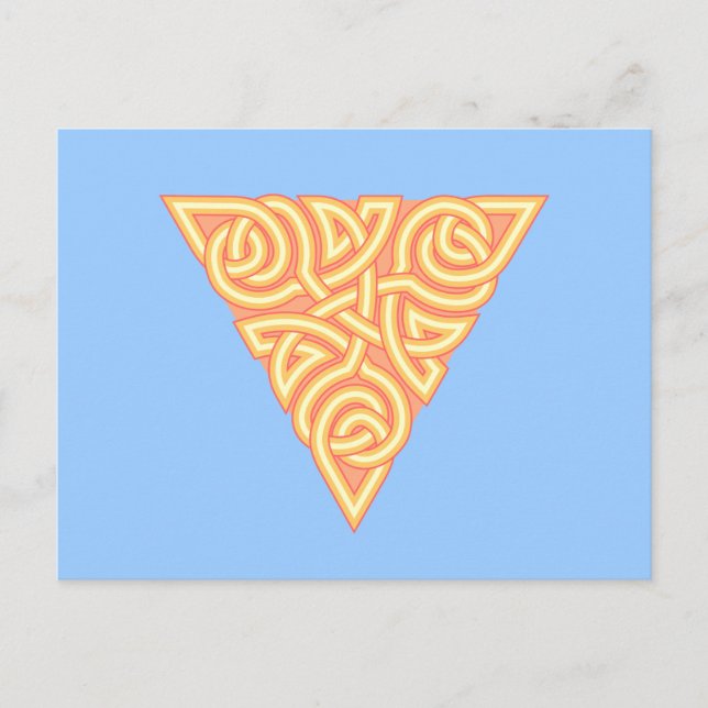 Sunny Triangle Knot Postcard Postkarte (Vorderseite)