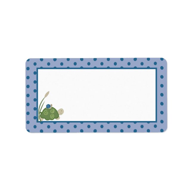 Sunny Turtle Mailadresse Label Adressaufkleber (Vorne)