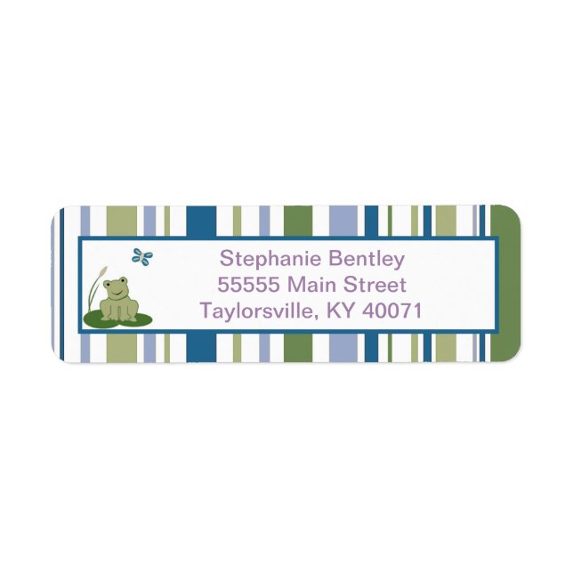 Sunny Turtle Rücksendeadresse (Vorne)