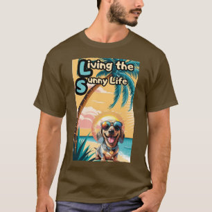 Sunny Vibes: Cooler Hund in Sonnenbrille T-Shirt