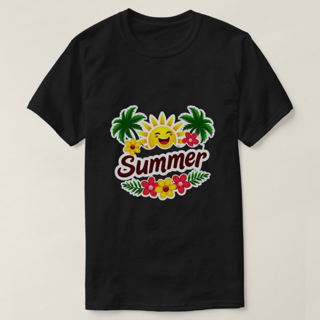Sunny Vibes Summer T-Shirt (Design vorne)