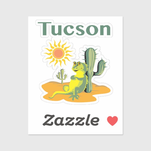 Sunny Vibes Tucson Aufkleber (Blatt)
