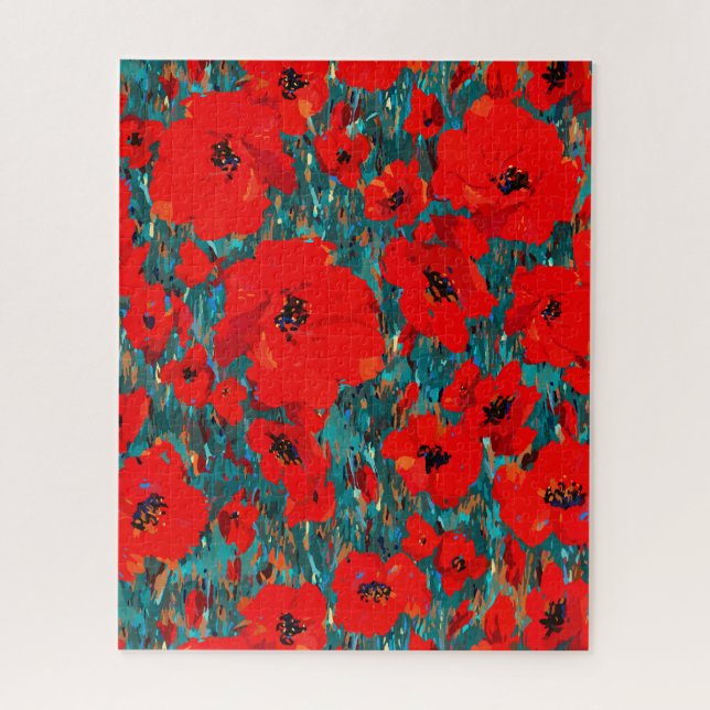 Sunny Wild Poppies Jigsaw Puzzle (Vertikal)