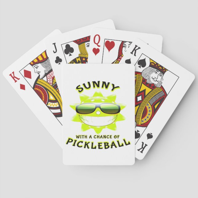 Sunny With a Chance of PickleBall Spielkarten (Rückseite)