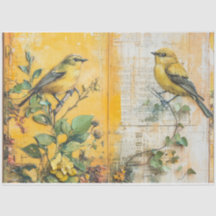 Sunny Yellow Bird Junk Journal