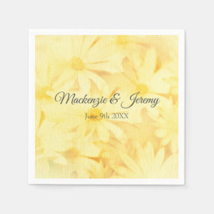 Sunny Yellow Daisies Napkins Serviette