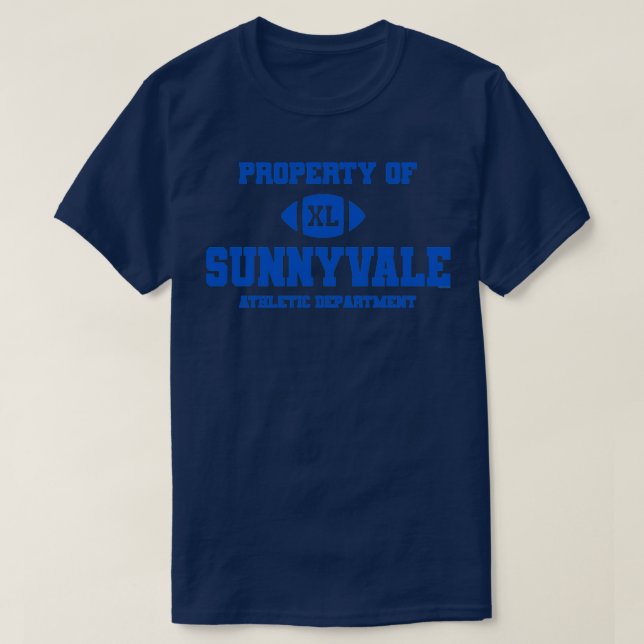 Sunnyvale Athletic Dept Blue RxTp T-Shirt (Design vorne)