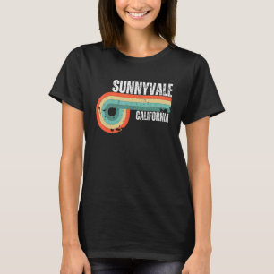 Sunnyvale Stadt Kalifornien Staat Vintag Retro Sou T-Shirt