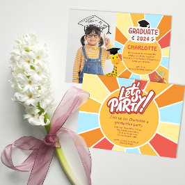 Sunray Kid Vorschool Foto Graduation Party Einladu Einladung