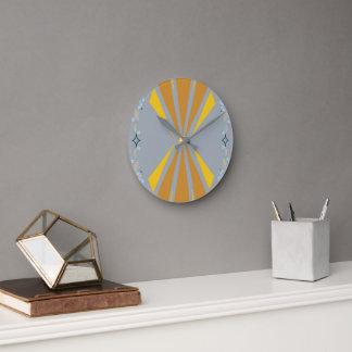 Sunrays Cloudy Wall Clock Runde Wanduhr