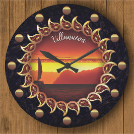 Sunrays Sunset 1124 Große Wanduhr