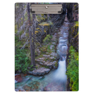 Sunrift Gorge im Glacier-Nationalpark, Montana Klemmbrett
