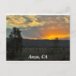 Sunrise À Anza, CA Carte Postale