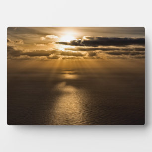 Sunrise above the Atlantic ocean Fotoplatte