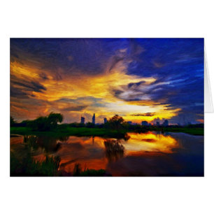 Sunrise Abstrakte Malerei