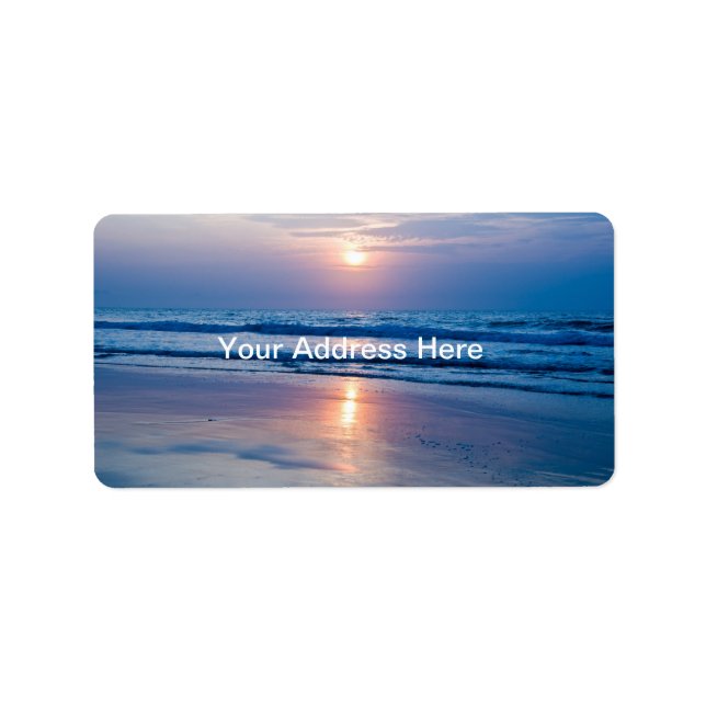 Sunrise Address Label Adressaufkleber (Vorne)