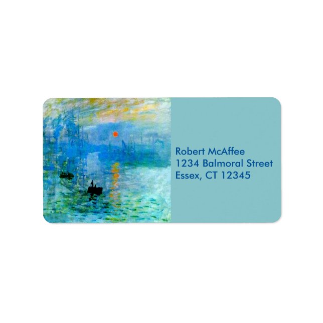 Sunrise Address Labels Adressaufkleber (Vorne)