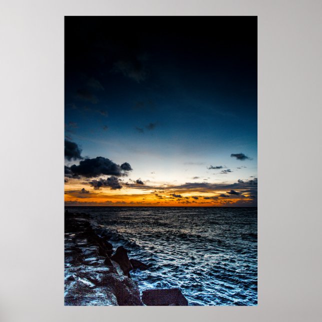Sunrise at Jetty Park, Fort Pierce, Florida Poster (Vorne)