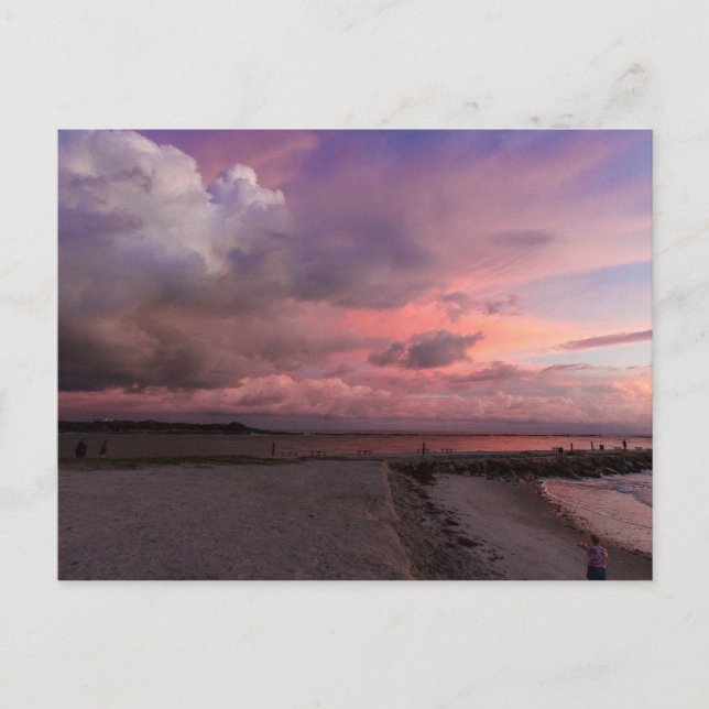 Sunrise at Jetty Park, Fort Pierce, Florida Postkarte (Vorderseite)