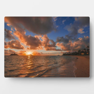 Sunrise At Mokulua Island Fotoplatte