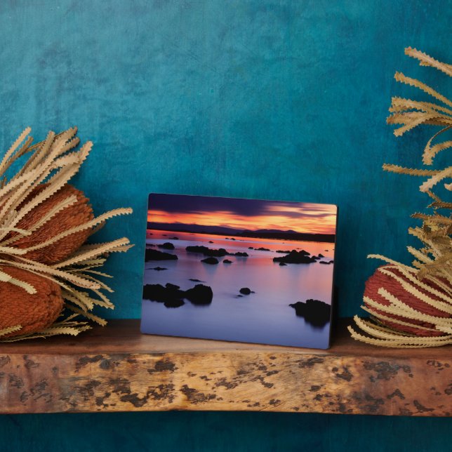 Sunrise at Mono Lake's Black Point Fotoplatte (Seite)