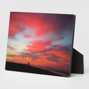Sunrise at Newport Beach, CA Fotoplatte