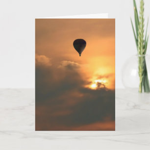 Sunrise Balloon Geburtstagskarte Karte