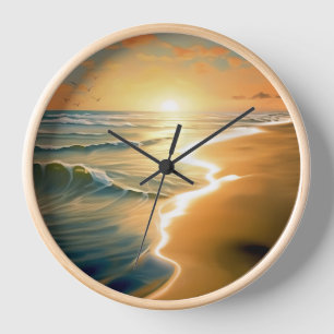 Sunrise Beach Wall Uhr