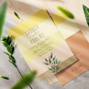 Sunrise Boho Terracotta Wedding Einladung