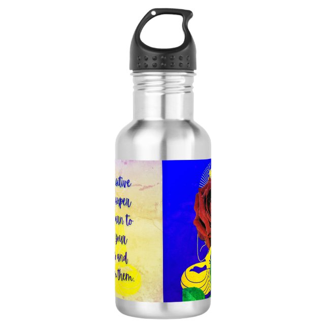 Sunrise Buddha #5 - Wasser ist lebendig Edelstahlflasche (Vorderseite)