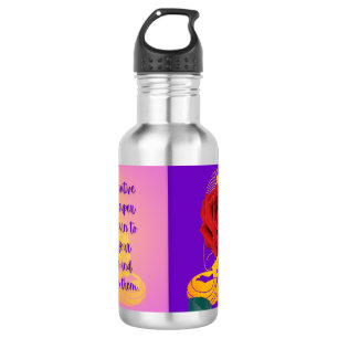 Sunrise Buddha Today V4 - Wasser ist lebendig Edelstahlflasche