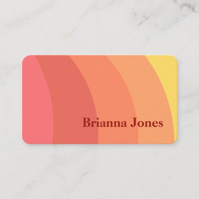 Sunrise Business Card Visitenkarte (Vorderseite)
