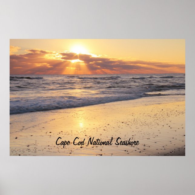 Sunrise Cape Cod National Seehand Poster (Vorne)