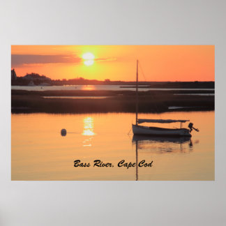 Sunrise Catboat, affiche de Cape Cod