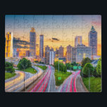 Sunrise Cityscape Gebäude Atlanta Georgia Reisen Puzzle<br><div class="desc">Dieses landschaftliche Puzzle zeigt einen Sonnenuntergang über Atlanta mit den Wolkenkratzern und dem Südseeverkehr im Vordergrund #travel #adventure #atlanta #georgia #Gebäude #architecture #sunrise #sunrise #city #skyline #skyscrapers #colorful #landslandschaft #jigsaw #jigsaw #jigsawpuzzle #gifts #gifts #gift #gift #gift #gift #gift #gift #gift #gift Plüschspiele #games</div>