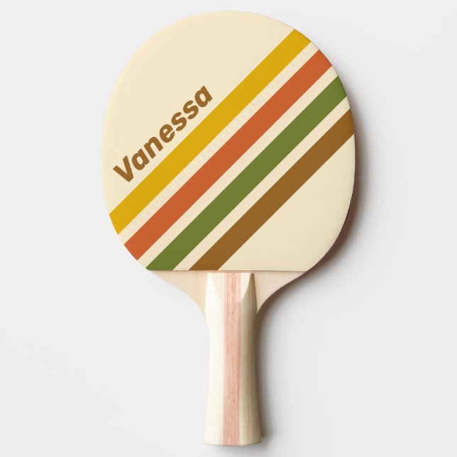 Sunrise Clover Angled Striping with Name Tischtennis Schläger (Vorderseite)