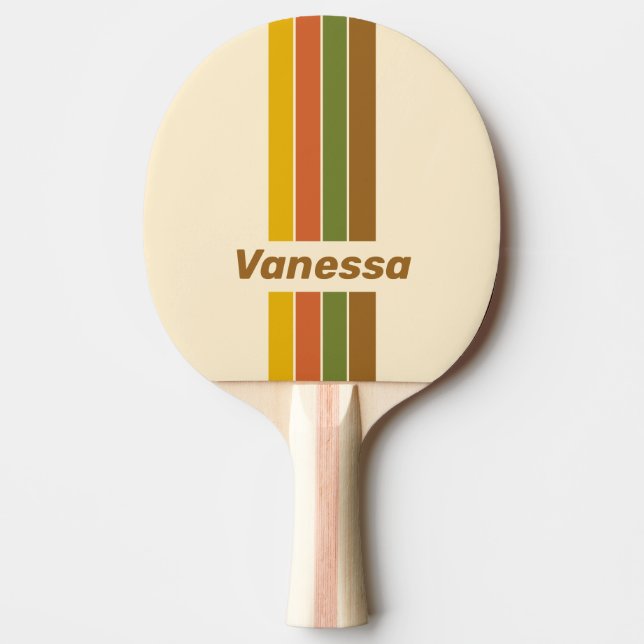 Sunrise Clover Pin Striped with Name Tischtennis Schläger (Vorderseite)
