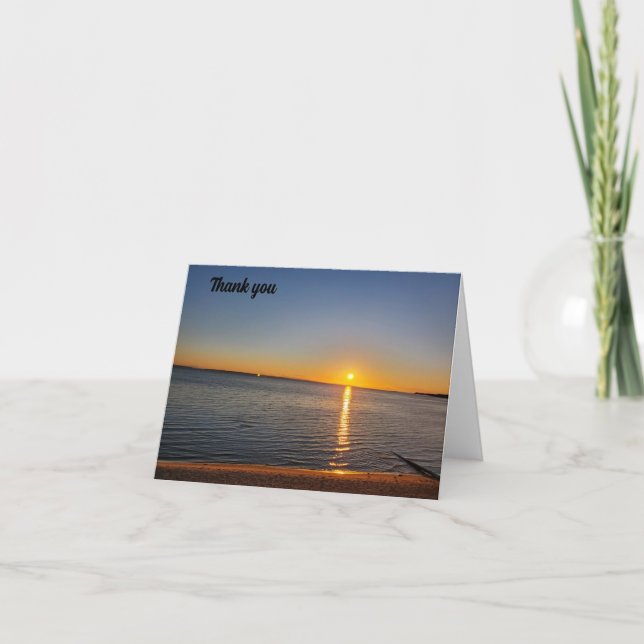 Sunrise Dankeskarte (Vorderseite)