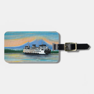 Sunrise Ferry Painting Gepäckanhänger