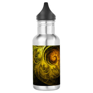 Sunrise Floral Red Abstrakt Art Flasche Trinkflasche