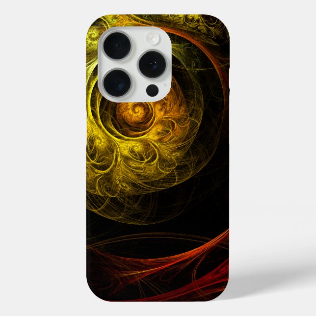 Sunrise Floral Red Abstrakte Kunst Case-Mate iPhone Hülle (Rückseite)