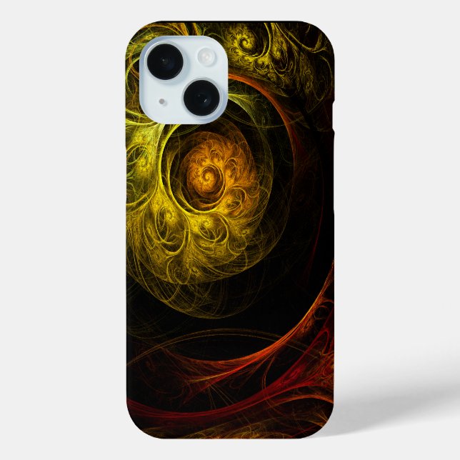 Sunrise Floral Red Abstrakte Kunst Case-Mate iPhone Hülle (Rückseite)