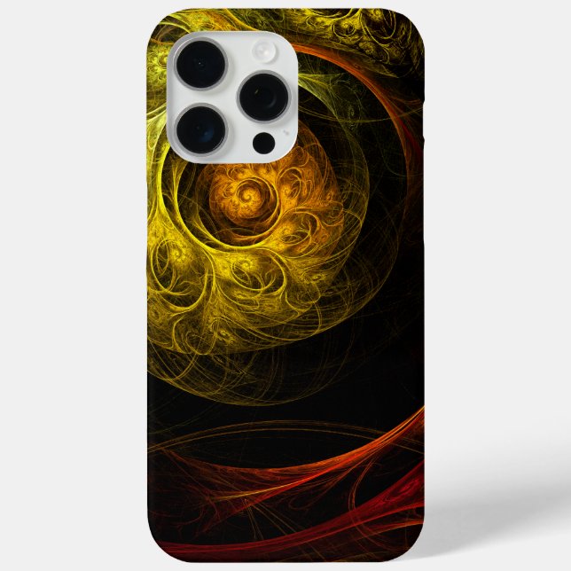 Sunrise Floral Red Abstrakte Kunst Case-Mate iPhone Hülle (Rückseite)