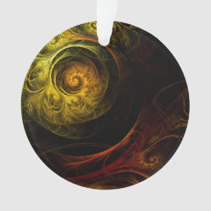Sunrise Floral Rouge Art Abstrait Cercle acrylique