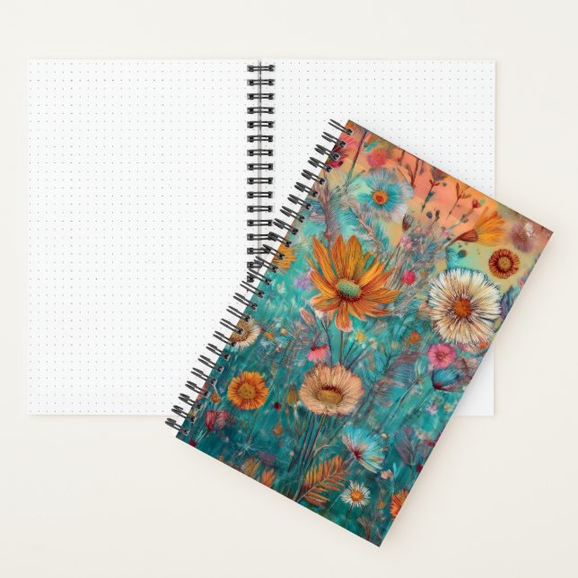 Sunrise Garden Notebook Notizbuch (Innen)