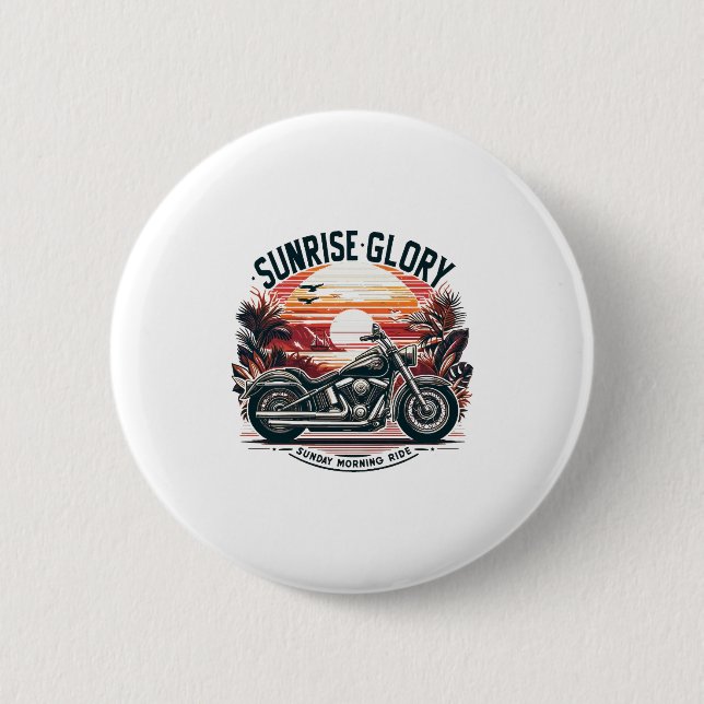 SUNRISE GLORY SUNDAY MORNING RIDE BUTTON (Vorderseite)