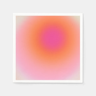Sunrise Gradient - Beige rosa Orange Serviette