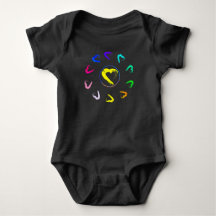 Sunrise Hearts Baby Bodysuit