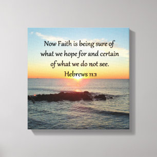 SUNRISE HEBREWS 11:1 FOTO DESIGN LEINWANDDRUCK