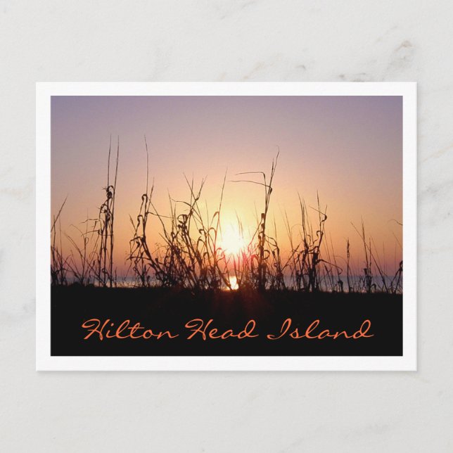 Sunrise Hilton Head Island Postkarte (Vorderseite)